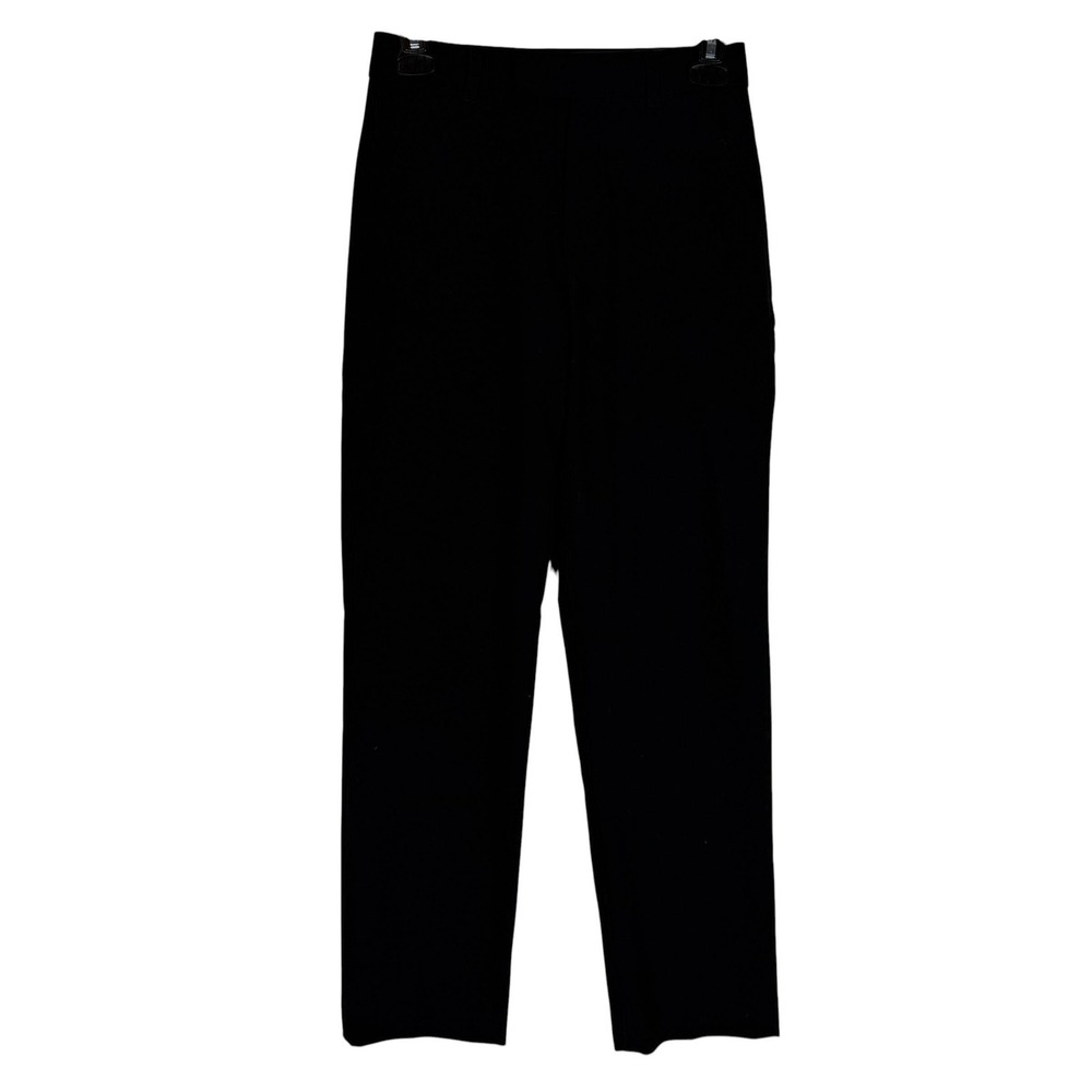 Calvin Klein Pants Womens 12 Black Straight Leg Ankle Dress Stretch Twill Career